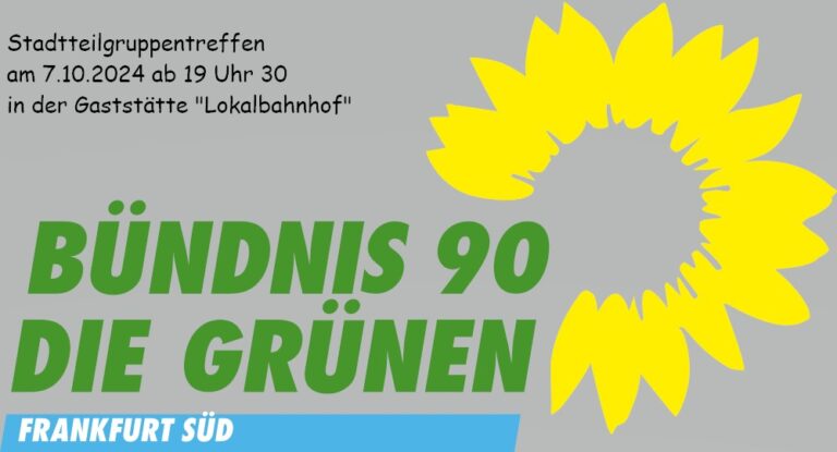 Einladung zum Stadtteilgruppentreffen am 7.10.2024