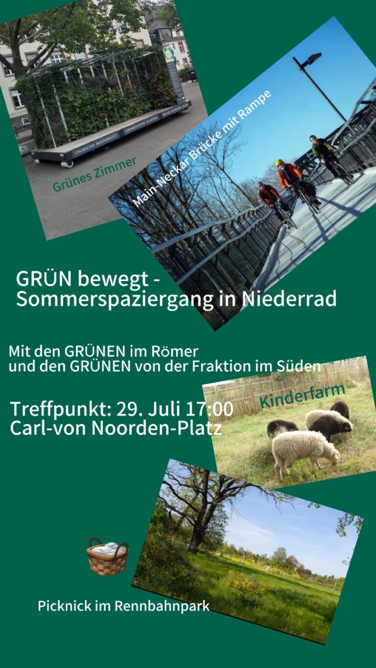 Grün bewegt! Im Frankfurter Süden